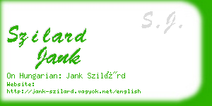 szilard jank business card